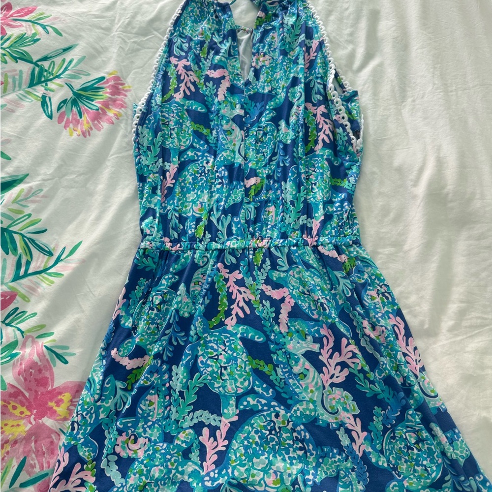 Lilly Pulitzer Blue and Pink Jumpsuit